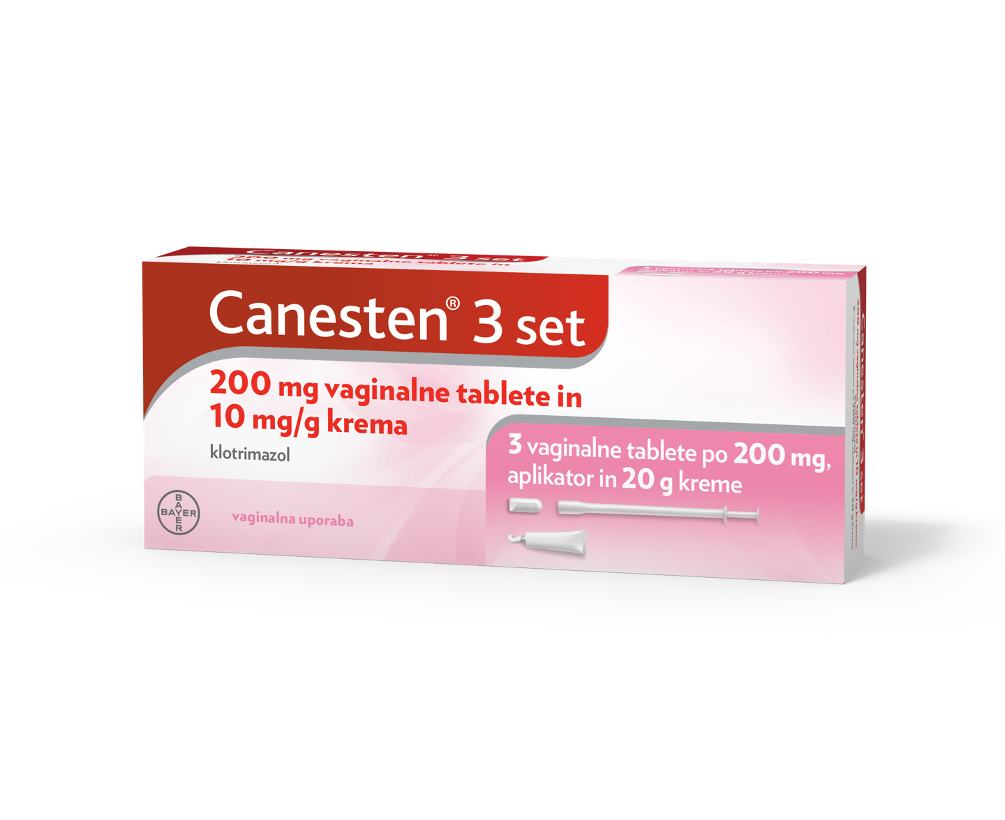 Canesten® 3 set 200 mg vaginalne tablete in 10 mg/g krema
