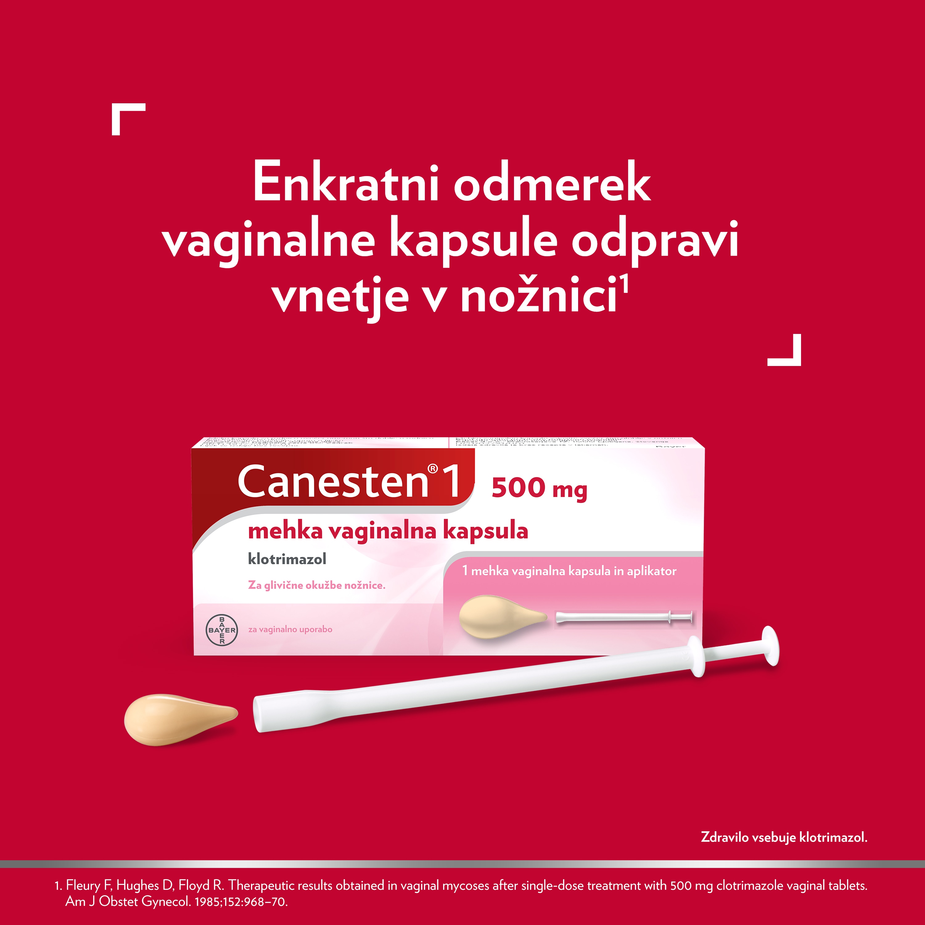 Canesten 1 packshot, Aplikator