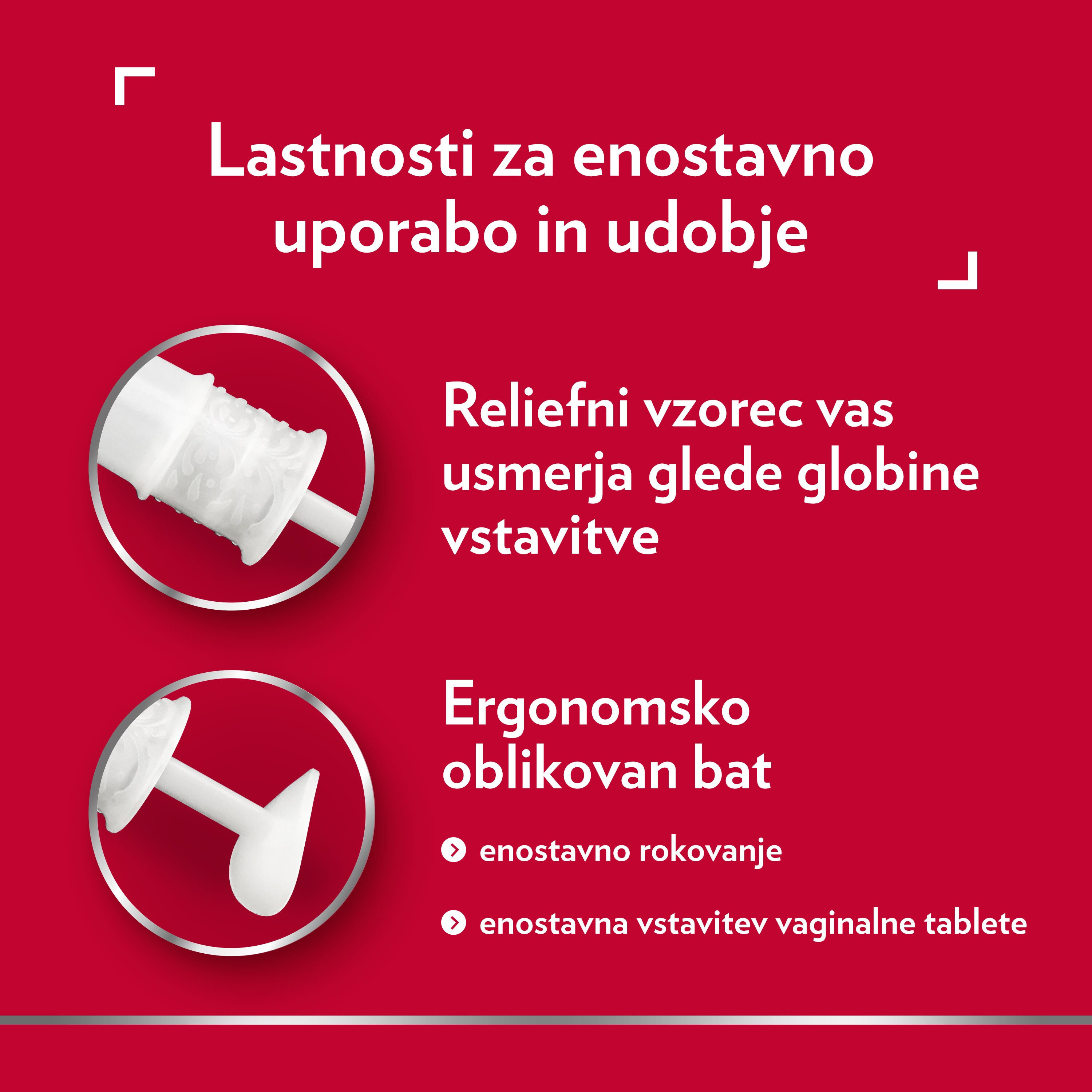 Lastnosti za enostavno uporabo in udobje1